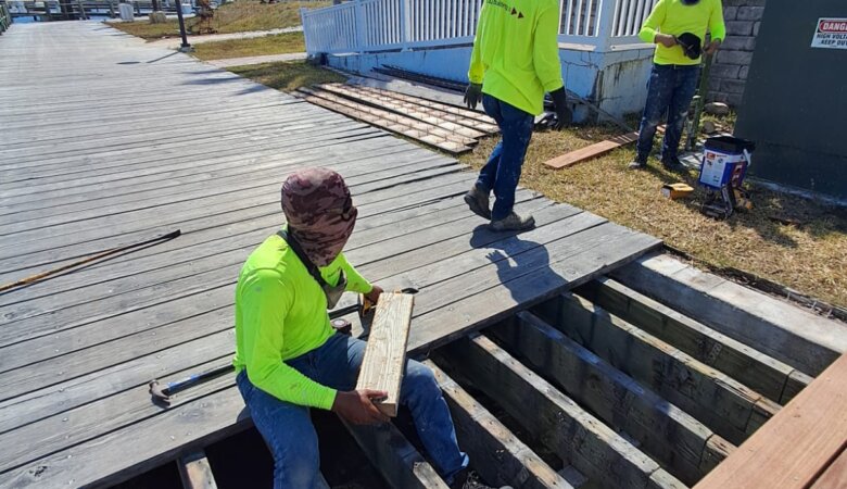 Building for the Marine Environment: The Exuma Marina Deck