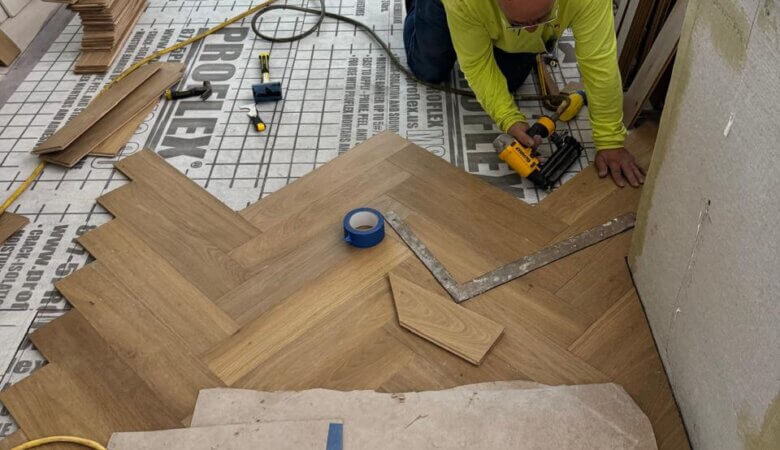The Art Behind a Herringbone Floor